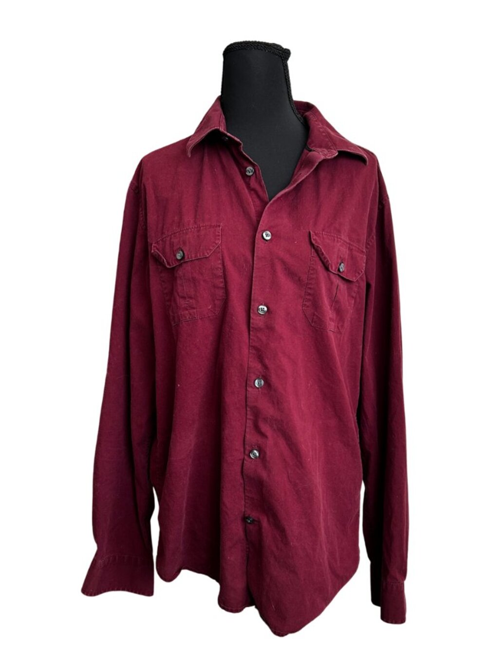JF J.Ferrar Maroon Slim Fit Shirt